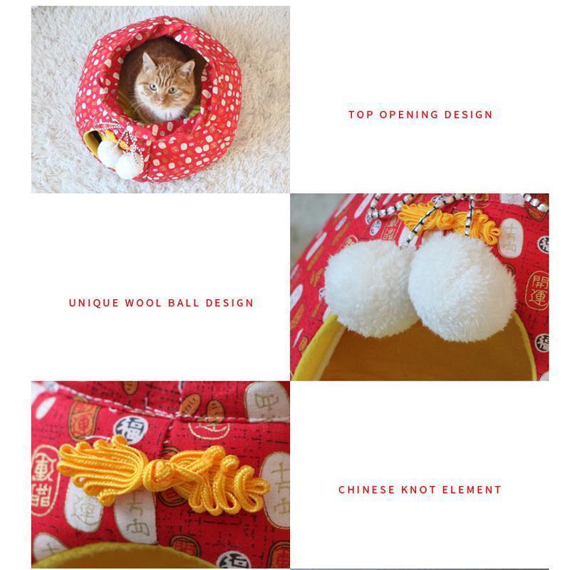 Lighteme Neujahrs-Glückstüten-Design Katzennest (2 Farben &amp; 2 Größen)