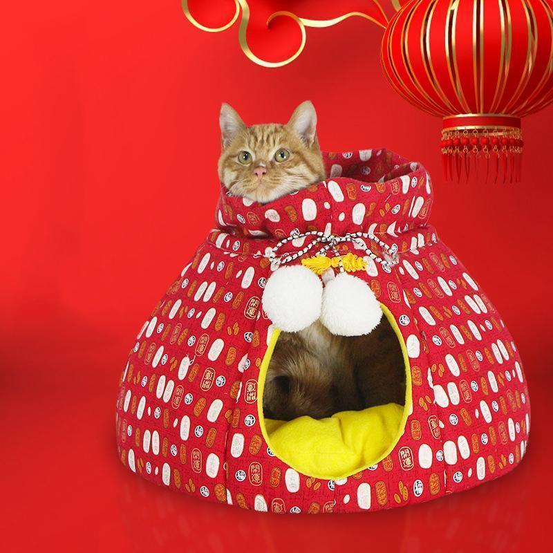 Lighteme Neujahrs-Glückstüten-Design Katzennest (2 Farben &amp; 2 Größen)