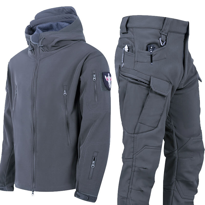 Lighteme Ruins Russisches Camouflage-Set aus Haifischhaut und wasserdichtem Samt