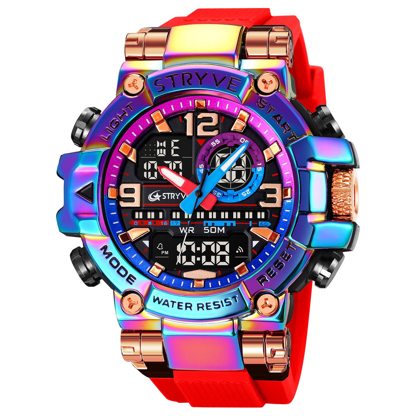 Montre tactique étanche fonctionnelle colorée TWS