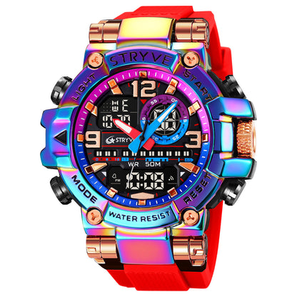 Montre tactique étanche fonctionnelle colorée TWS