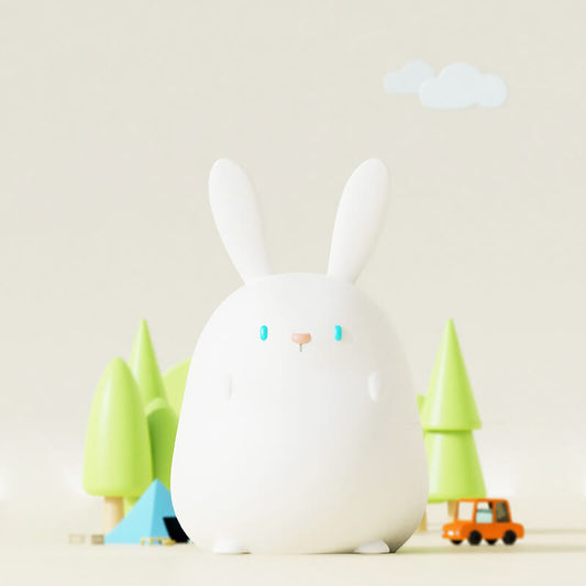 Veilleuse en silicone Lighteme en forme de lapin de dessin animé
