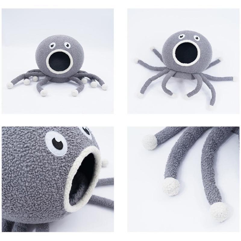 Lighteme Octopus Shape Cave Design Cat Nest