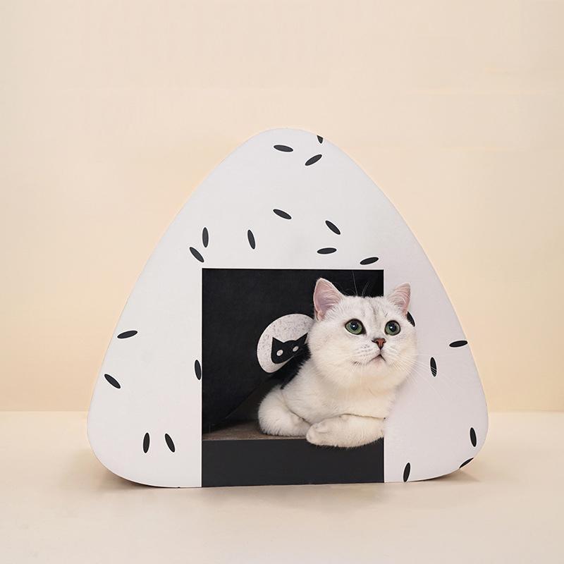 Maison à chat Lighteme en forme d'onigiri (3 couleurs)