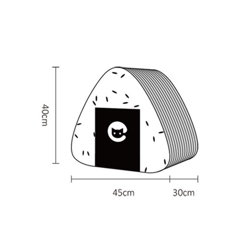 Maison à chat Lighteme en forme d'onigiri (3 couleurs)