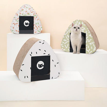Maison à chat Lighteme en forme d'onigiri (3 couleurs)
