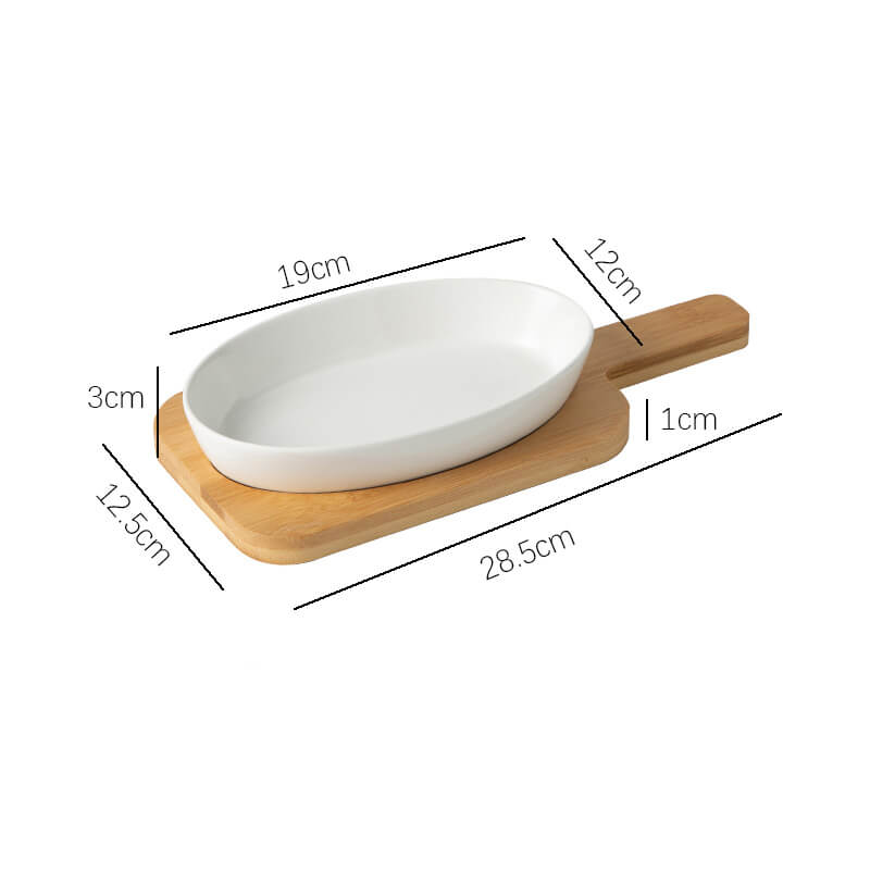 Lighteme Oval Ceramic Baking Dish