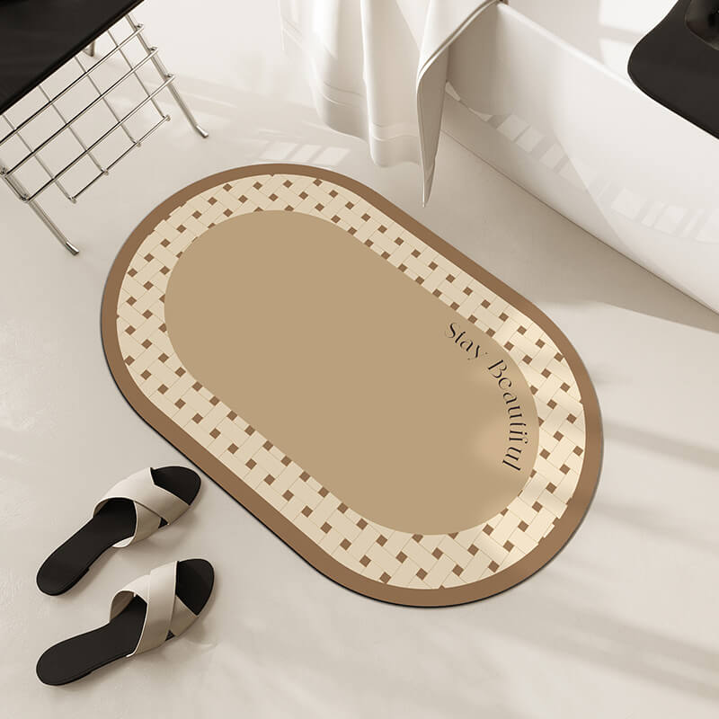 Lighteme Oval Diatom Mud Bath Mat