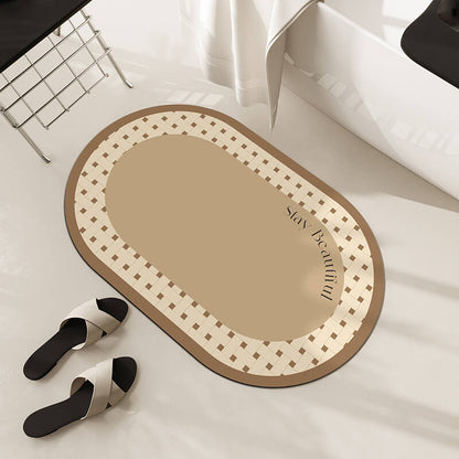 Lighteme Oval Diatom Mud Bath Mat
