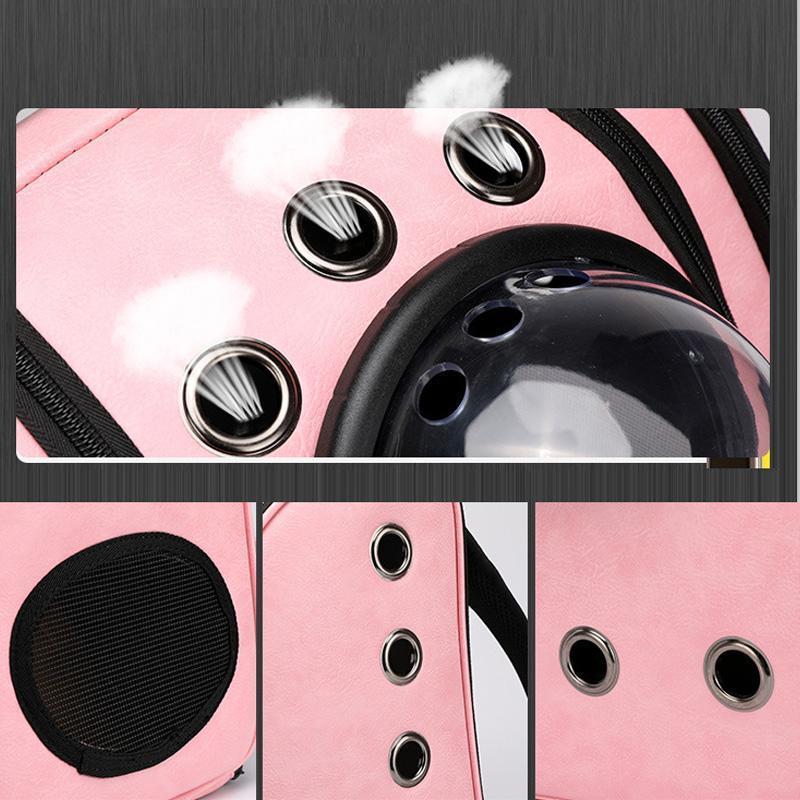 Lighteme PU Rucksack Raumkapsel Kleine Katze tragen (4 Farben)