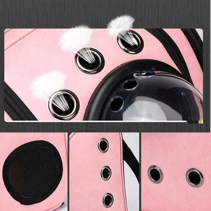 Lighteme PU Rucksack Raumkapsel Kleine Katze tragen (4 Farben)