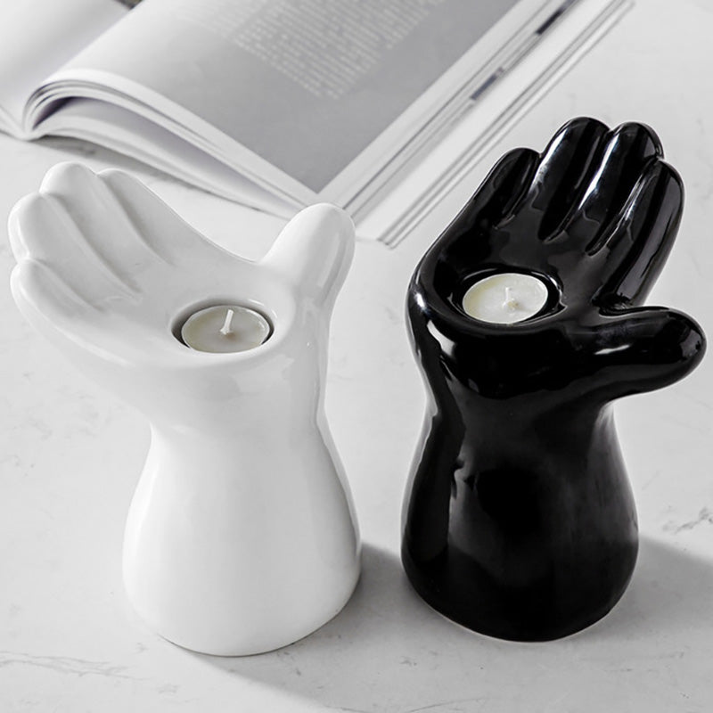 Bougeoir en céramique Lighteme Palm