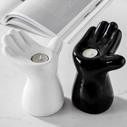 Bougeoir en céramique Lighteme Palm