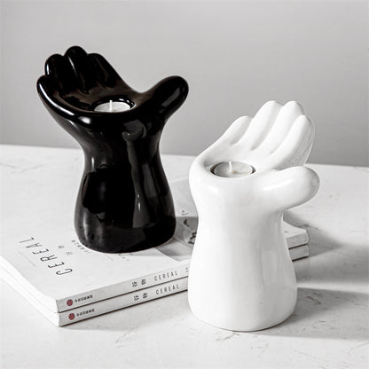 Bougeoir en céramique Lighteme Palm