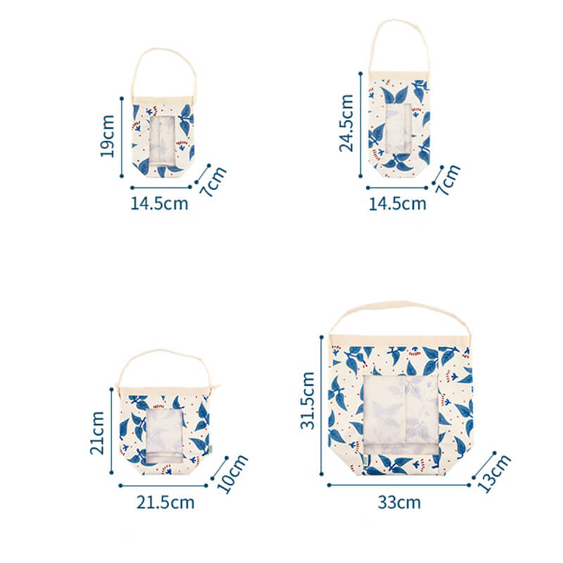 Sac de rangement Lighteme Pastoral en coton et lin