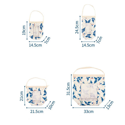 Sac de rangement Lighteme Pastoral en coton et lin
