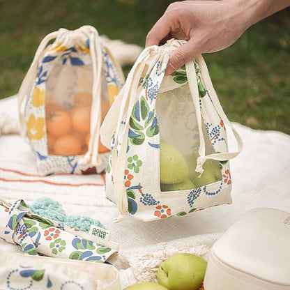 Sac de rangement Lighteme Pastoral en coton et lin