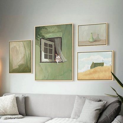 Peinture sur toile pastorale Lighteme, petite et fraîche