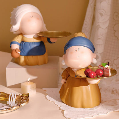 Lighteme Perlenohrringe für Mädchen, Aufbewahrungsornamente für Zuhause