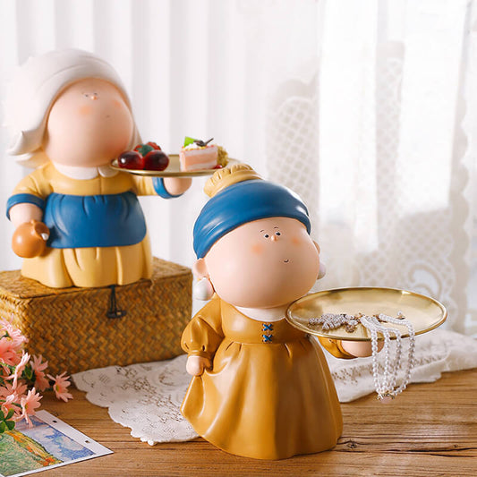 Lighteme Perlenohrringe für Mädchen, Aufbewahrungsornamente für Zuhause