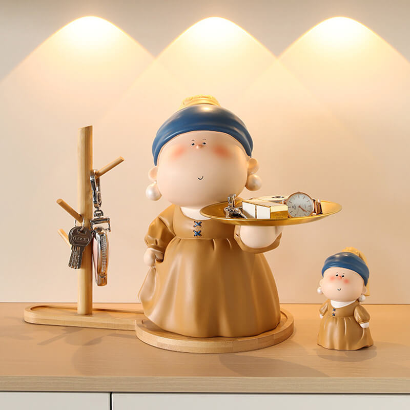 Lighteme Perlenohrringe für Mädchen, Aufbewahrungsornamente für Zuhause