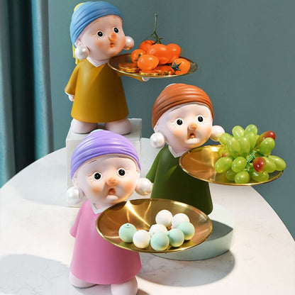 Lighteme Perlenohrringe für Mädchen, Aufbewahrungsornamente für Zuhause