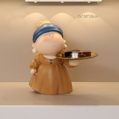 Lighteme Perlenohrringe für Mädchen, Aufbewahrungsornamente für Zuhause