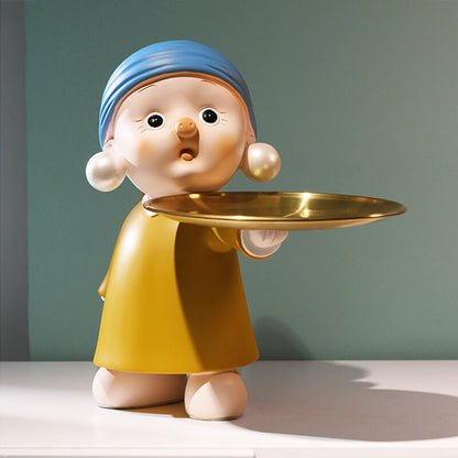 Lighteme Perlenohrringe für Mädchen, Aufbewahrungsornamente für Zuhause