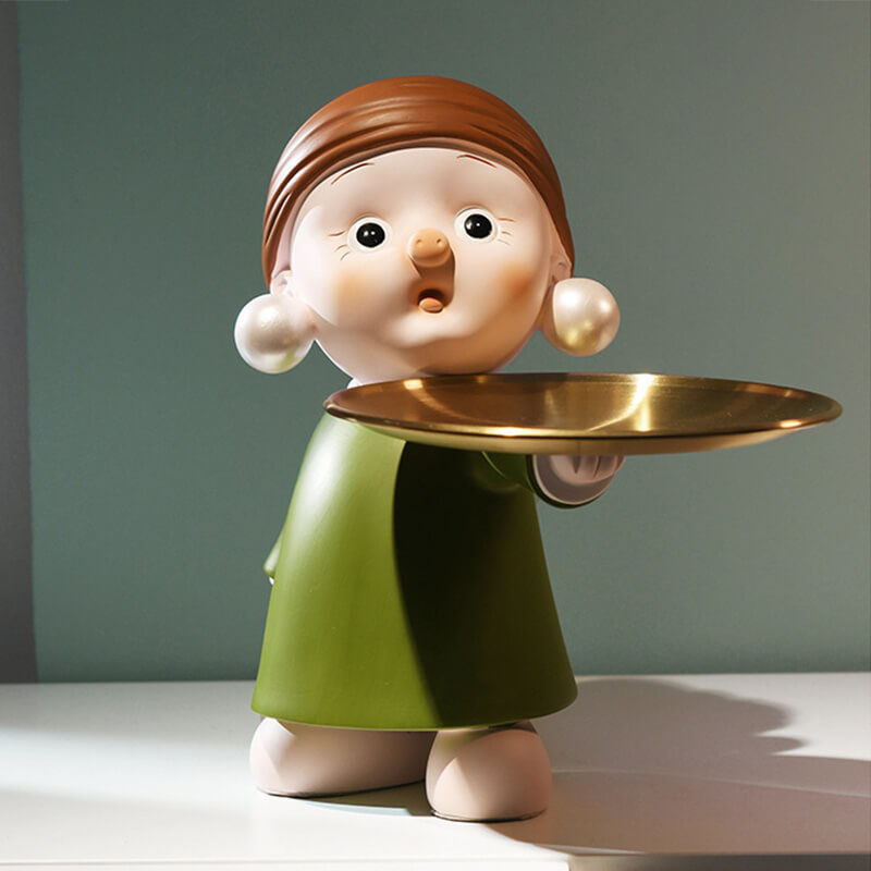 Lighteme Perlenohrringe für Mädchen, Aufbewahrungsornamente für Zuhause