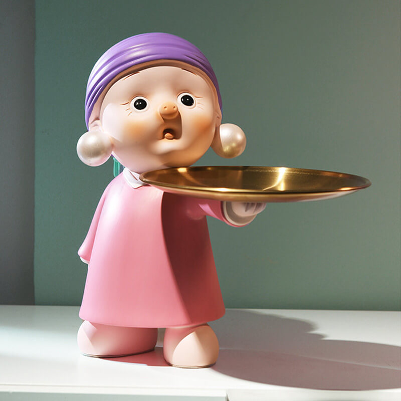 Lighteme Perlenohrringe für Mädchen, Aufbewahrungsornamente für Zuhause