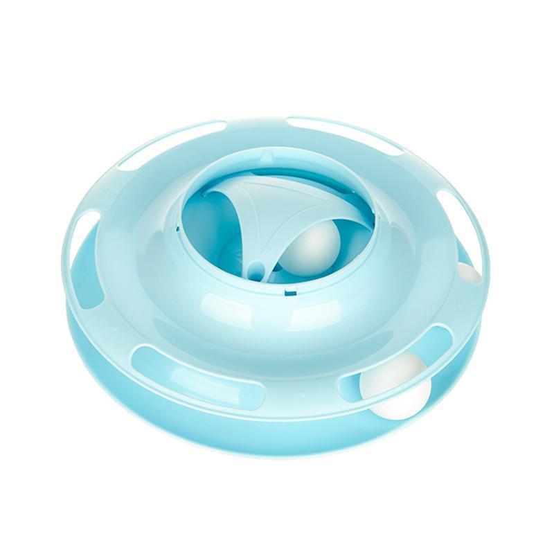 Lighteme Pet Katzen-Interaktives Spielzeug Vier-Ebenen-Drehteller (2 Farben)