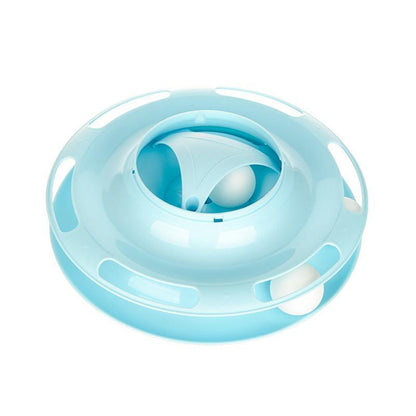 Lighteme Pet Katzen-Interaktives Spielzeug Vier-Ebenen-Drehteller (2 Farben)