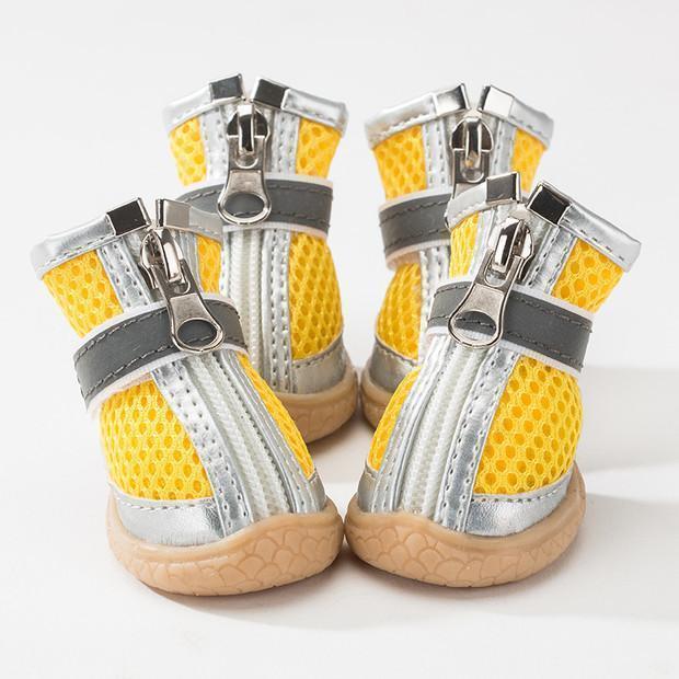 Lighteme Pet Dog Shoes Summer Breathable  4pcs/set Dog's Boots (10 colors & 5 sizes)