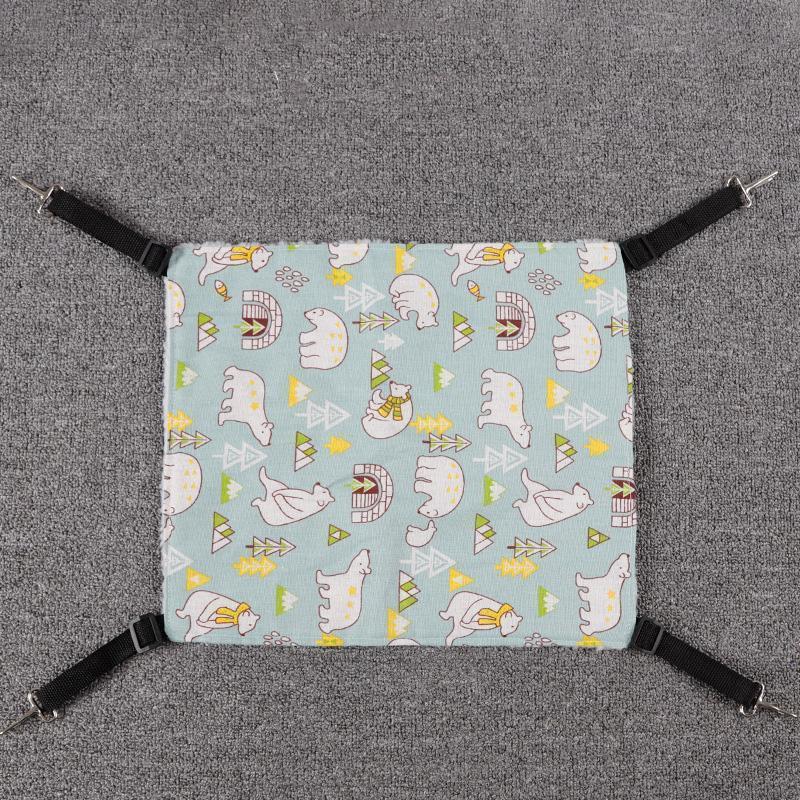 Lit suspendu pour animaux de compagnie Lighteme, hamac en toile à imprimé dessin animé (3 types et 3 tailles)