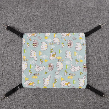 Lit suspendu pour animaux de compagnie Lighteme, hamac en toile à imprimé dessin animé (3 types et 3 tailles)