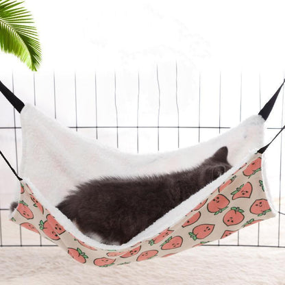 Lit suspendu pour animaux de compagnie Lighteme, hamac en toile à imprimé dessin animé (3 types et 3 tailles)