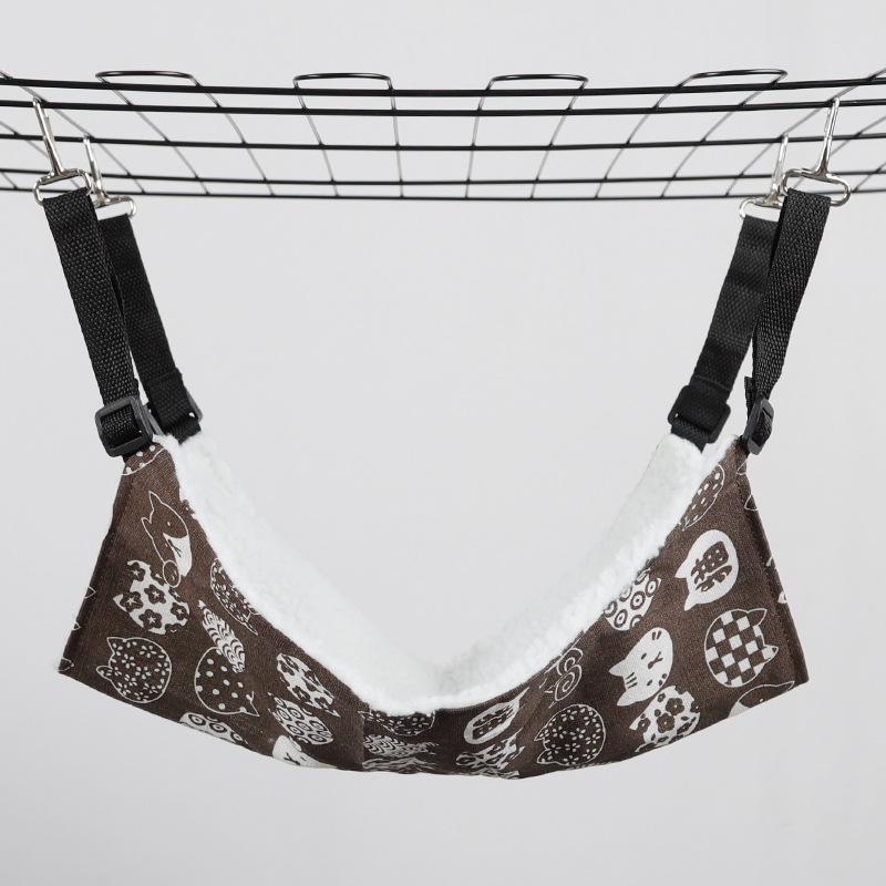 Lit suspendu pour animaux de compagnie Lighteme, hamac en toile à imprimé dessin animé (3 types et 3 tailles)