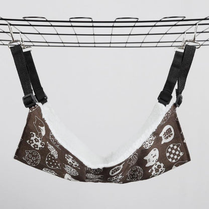 Lit suspendu pour animaux de compagnie Lighteme, hamac en toile à imprimé dessin animé (3 types et 3 tailles)