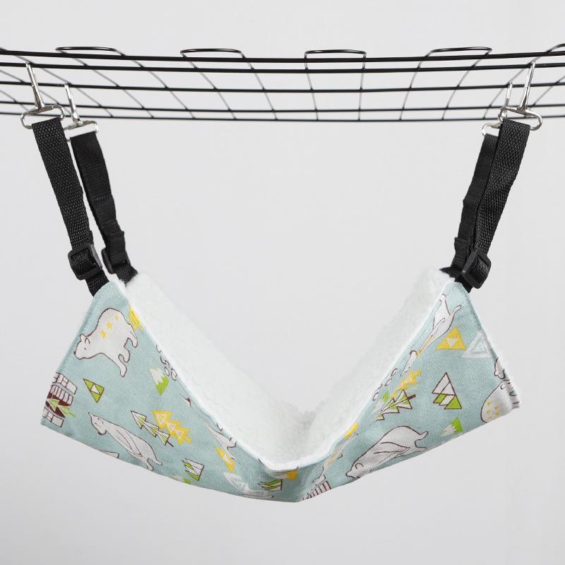 Lit suspendu pour animaux de compagnie Lighteme, hamac en toile à imprimé dessin animé (3 types et 3 tailles)