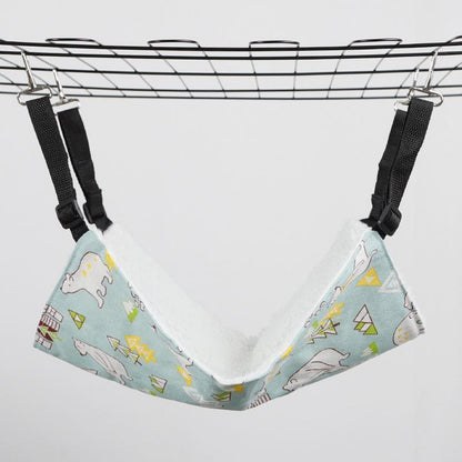 Lit suspendu pour animaux de compagnie Lighteme, hamac en toile à imprimé dessin animé (3 types et 3 tailles)