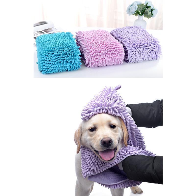 Lighteme Pet Quick-drying Bath Towel (4 colors & 3 sizes)