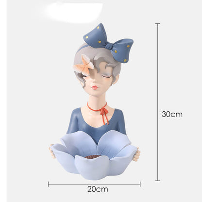 Lighteme Blütenblatt-Schleifen-Harz-Mädchen-Aufbewahrung