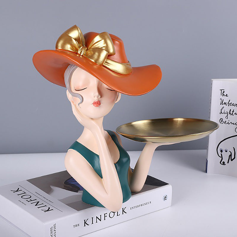 Lighteme Blütenblatt-Schleifen-Harz-Mädchen-Aufbewahrung