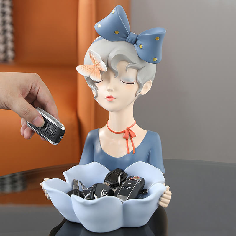 Lighteme Blütenblatt-Schleifen-Harz-Mädchen-Aufbewahrung