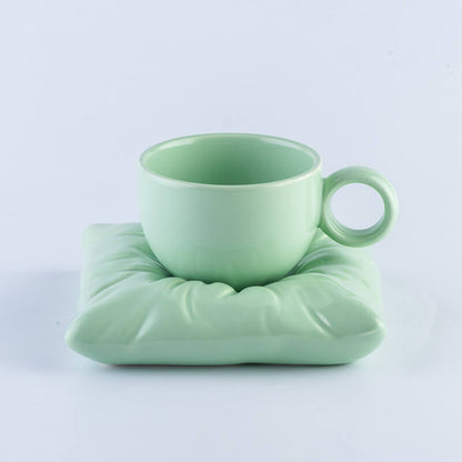 Tasse et soucoupe en céramique Lighteme Pillow
