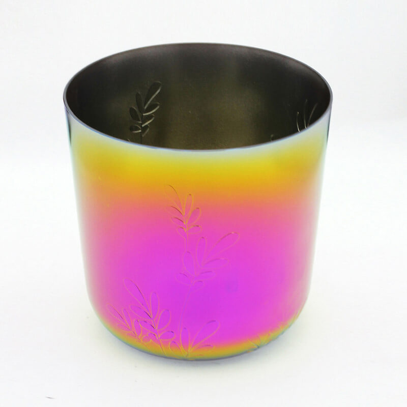 Lighteme Peace Leaves Pink Frosted Crystal Bowl 7 Chakra Singing Bowls For Sound Therapy Yoga Meditation 432Hz/440Hz