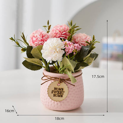 Lighteme Embossed Ceramic Potted Plant