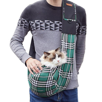 Lighteme Plaid Haustier-Umhängetasche (2 Farben)