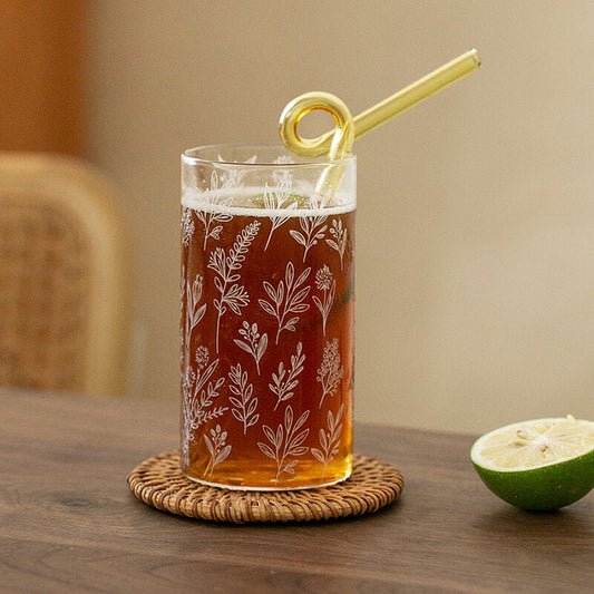 Tasse en verre imprimée Lighteme Plant