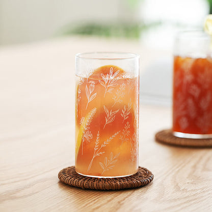 Lighteme Plant Printed Glass Cup